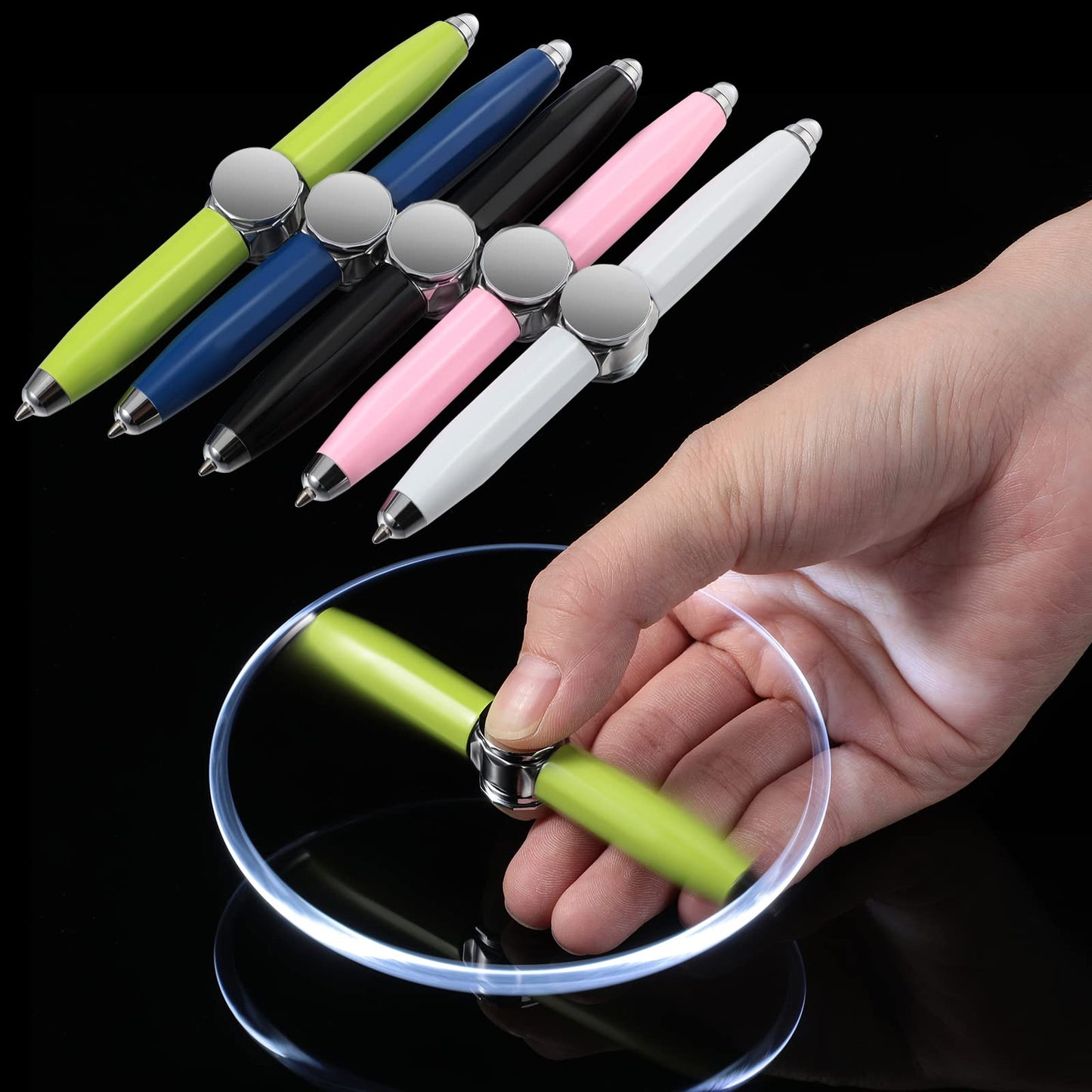 LED Lighted Spinning Pen: Creative Children's Relief Spin Toy