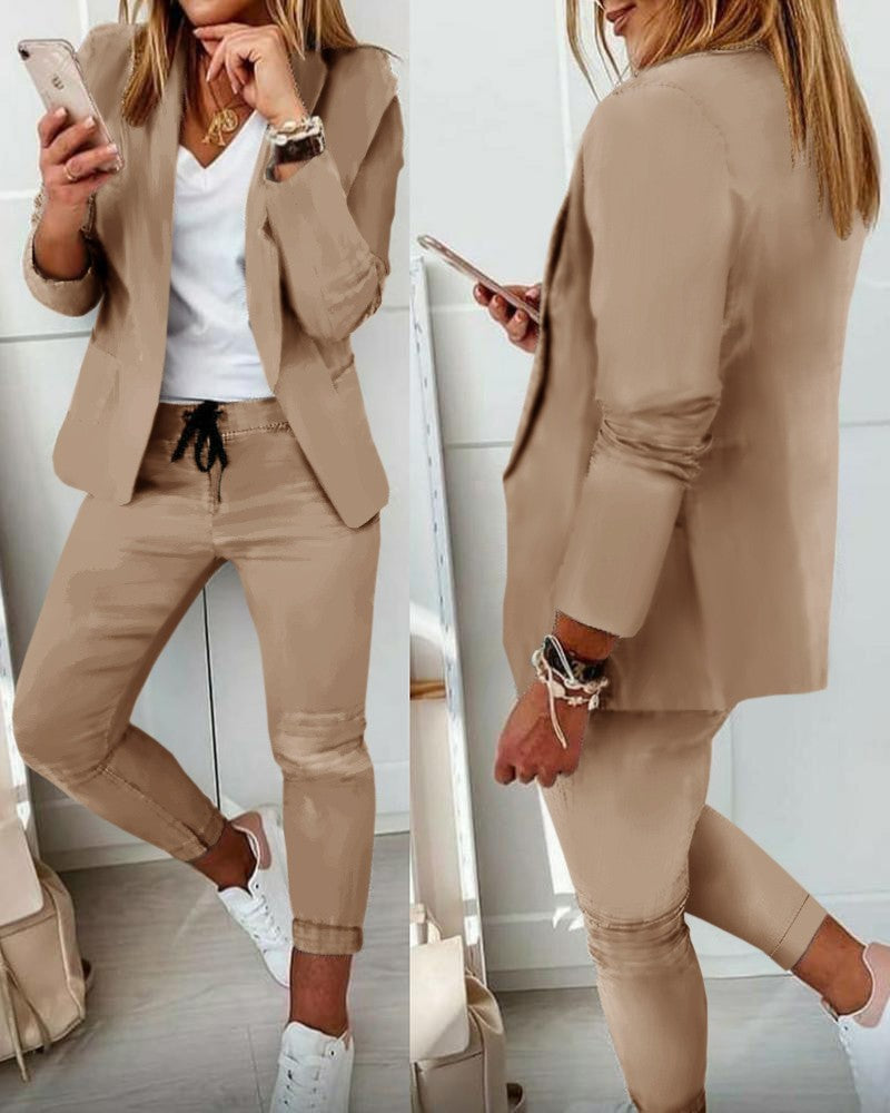 Ladies Fashion OL Suit Trousers Suit office suit party