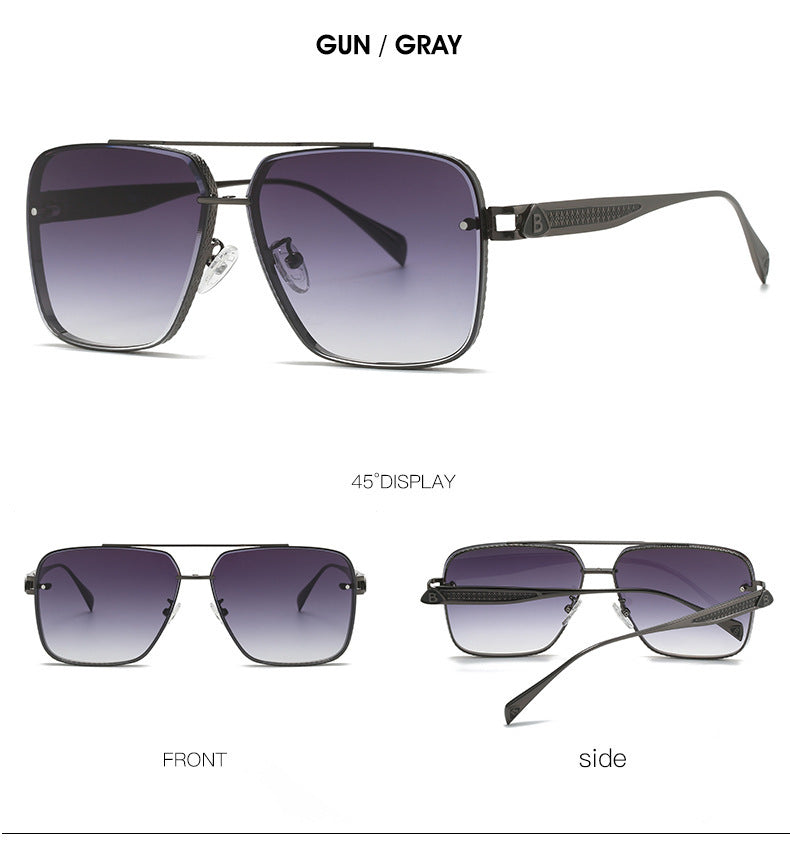 Everyday Elegance Men Casual Fashion Metal Frame Sun Glasses for Timeless Style