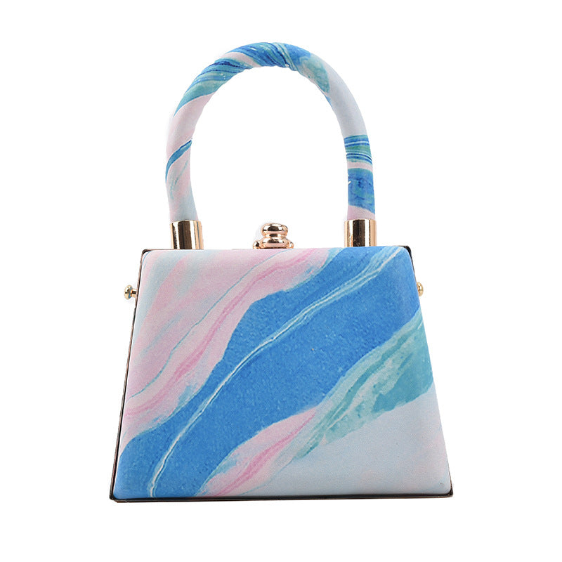 Landscape Charm Printed Sweet Mini Handbag for Shoulder Messenger Style