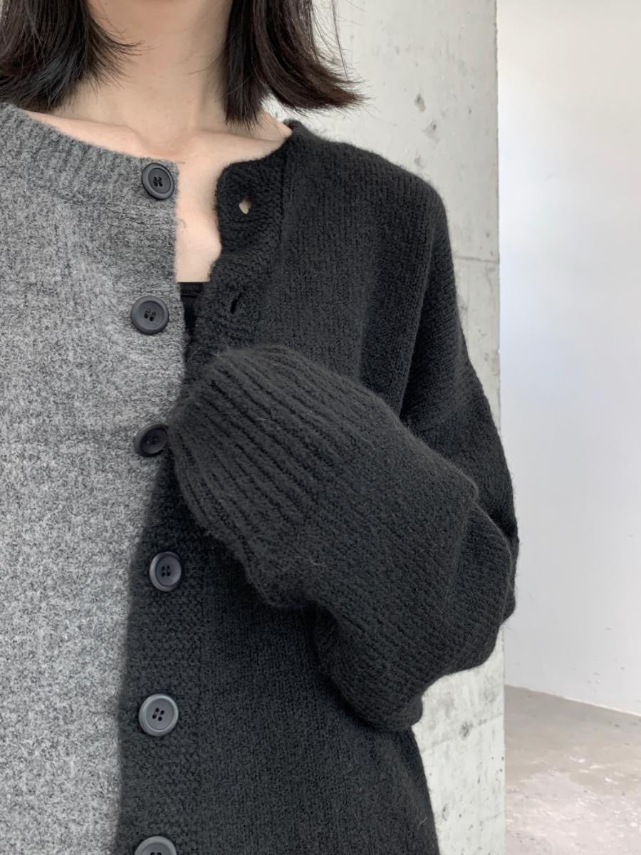 Women's Dark Style Color Matching Sweaters Coat