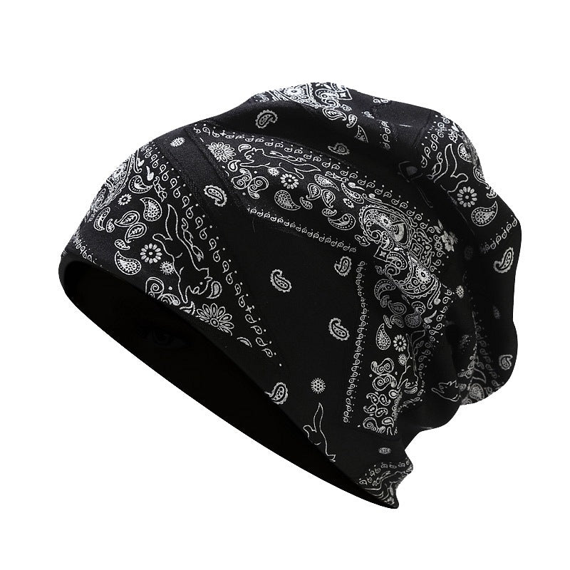 Paisley Pattern Winter Cap: Windproof Pullover Hat for Men and Women