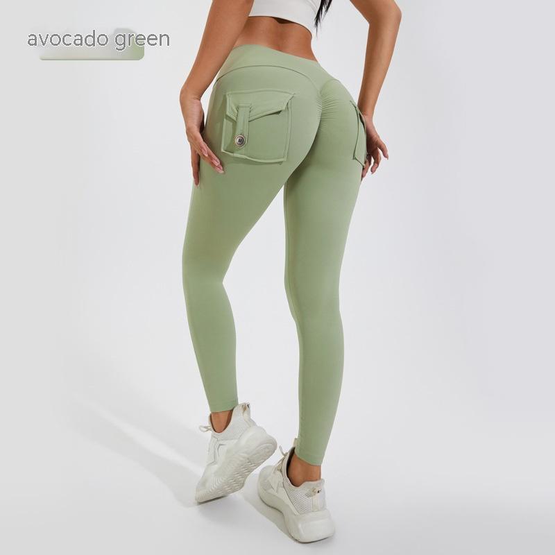 Women's Peach Hip Yoga Pants: Sports, Fitness, and Yoga Leggings