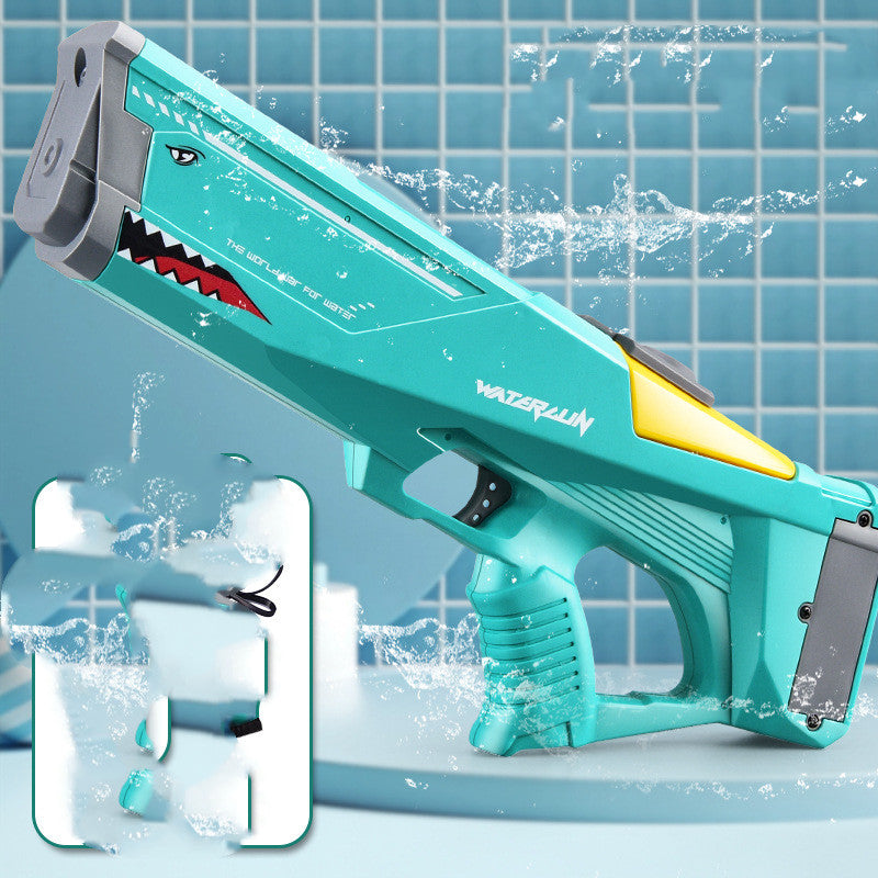 Shark Blast Automatic Electric Water Gun Toy for Summer Beach Battles Perfect for Pool Parties