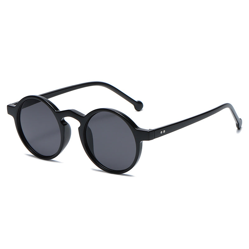 Classic Charm Small Round Frame All Match UV Protection Sunglasses for Timeless Style