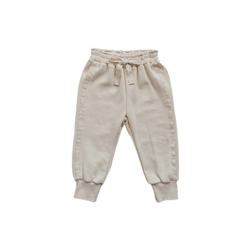 Sweet Bow Tie Sweatpants for Girls Comfortable and Stylish Children's Wear