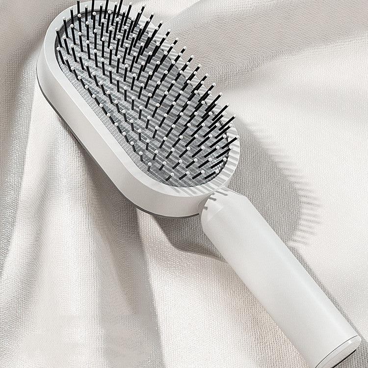 One-key Cleaning Hair Loss Airbag Massage Scalp Comb Anti-Static Hairbrush Self Cleaning Hair Brush For Women