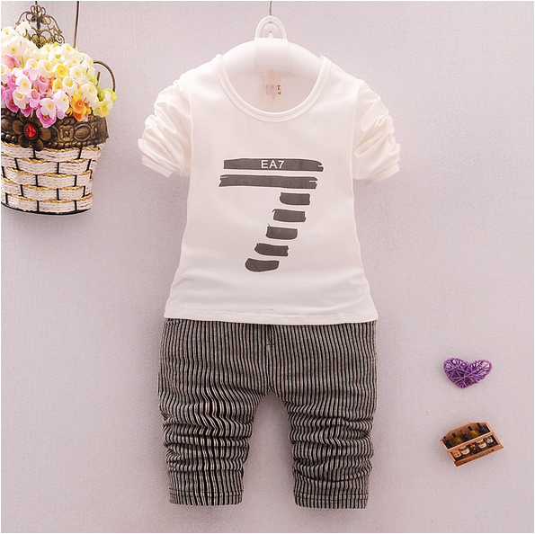 Zip into Style Spring & Autumn Children Zipper Striped Trousers Suit for Boys and Girls