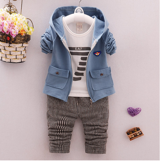 Zip into Style Spring & Autumn Children Zipper Striped Trousers Suit for Boys and Girls