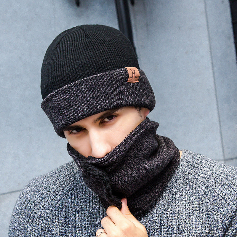 Winter Three-Piece Set: Hat, Neck Cover, and Gloves for Cold Weather Warmth