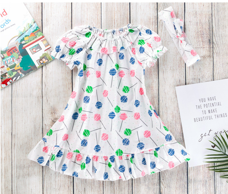 Charming Prints Girls Stylish and Playful Print Dress for Everyday Delight