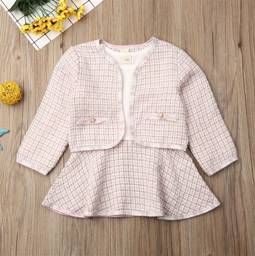 Boho Chic Long Sleeved Two Piece Baby Incense Wind Suit for Stylish Kids