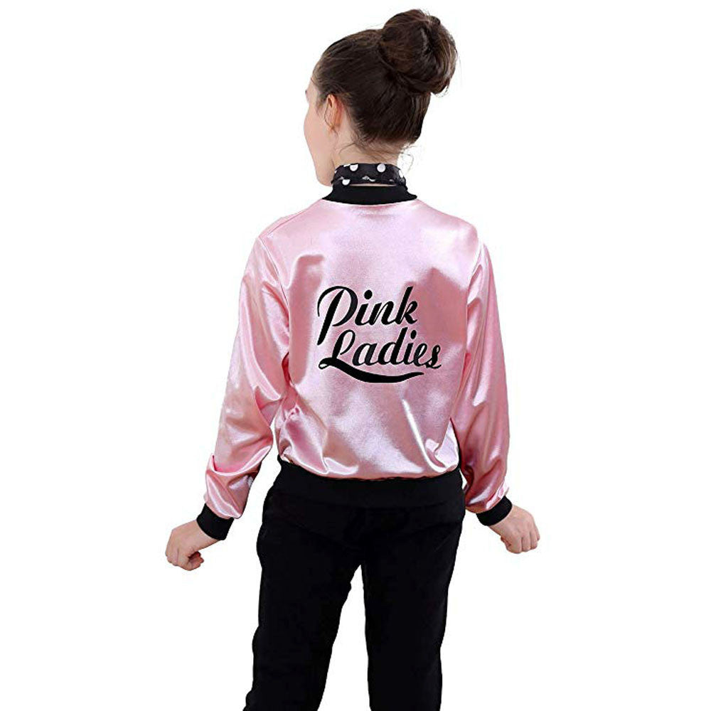 Retro Glamour Kids and Ladies Grease Jacket Costume for Timeless Style