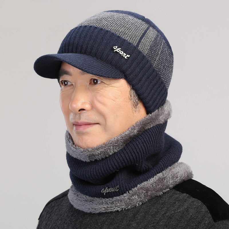 Men's and Children's Winter Hat with Earmuffs and Neck Cover