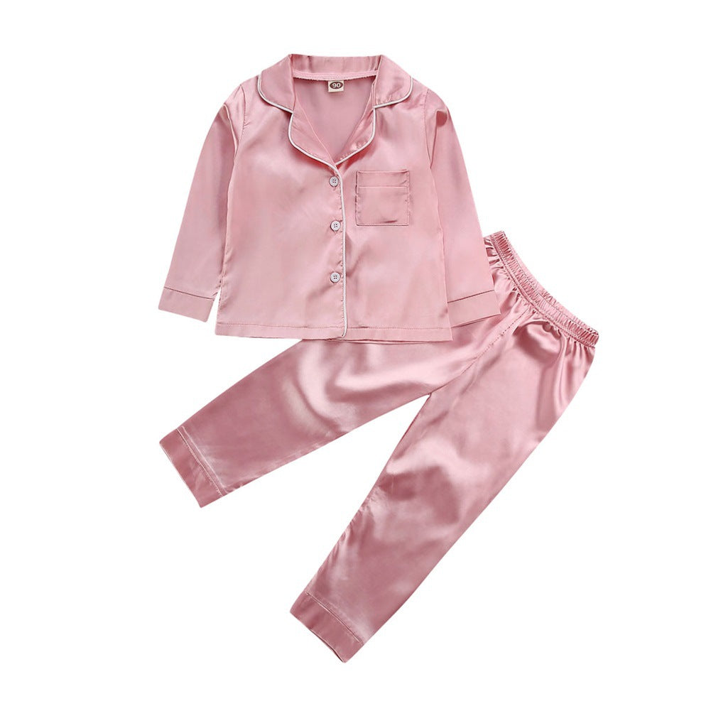 Relaxed Elegance Pure Color Children Bathrobe Casual Fashion Suit for Comfort and Style