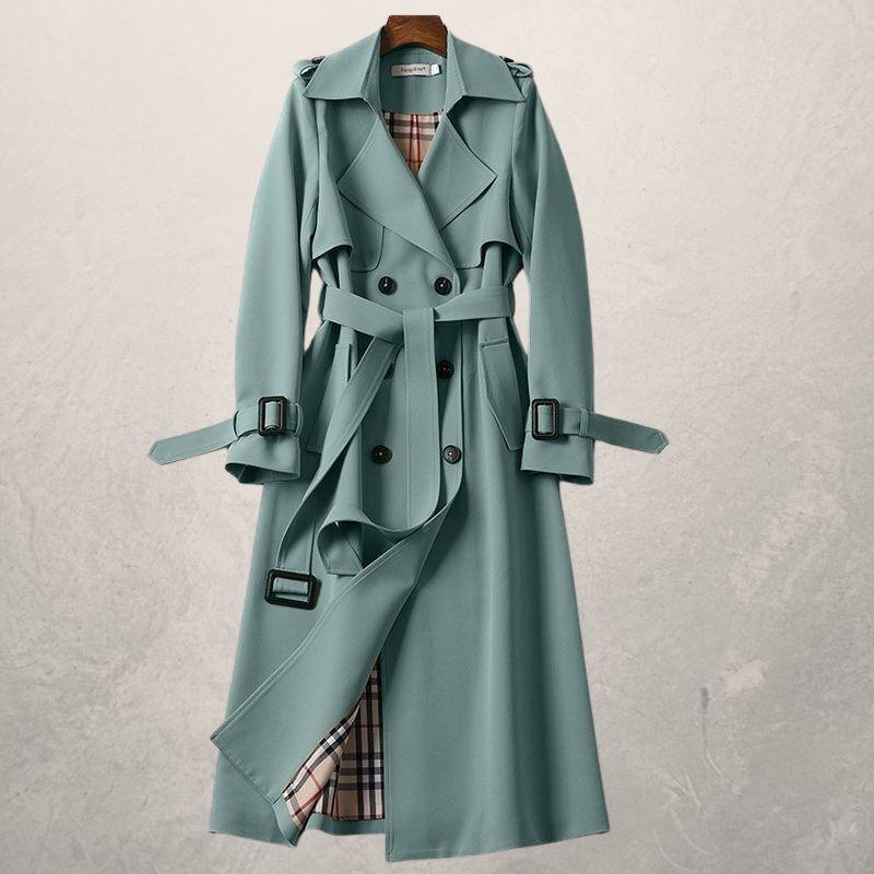 Women Waterproof Rain Coats with Hood Light weight Windbreaker Outdoor Trench Coat Women's Mid-length Trench Coat Autumn Long Windbreaker