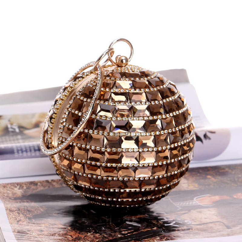 Sparkling Sphere New Style Diamond Handbag for Ladies Perfect for Dinner Events