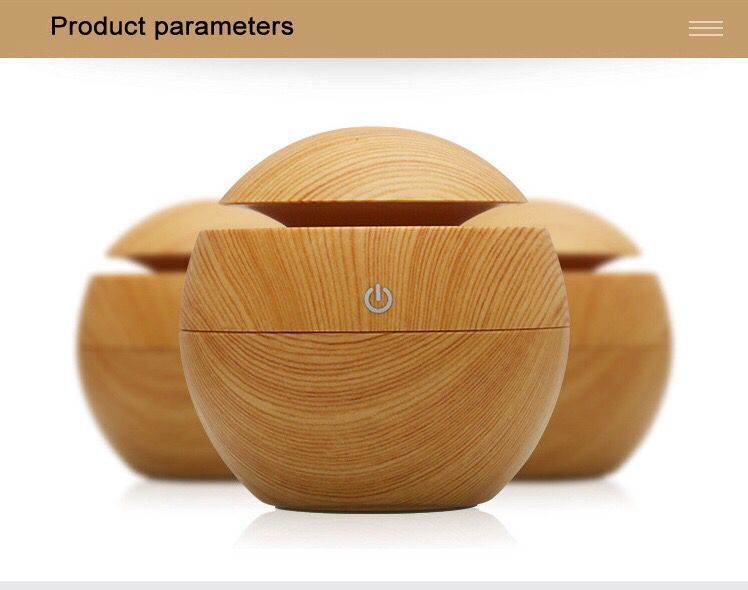 Mushroom Wood Grain Humidifier for Fresh Air Decor