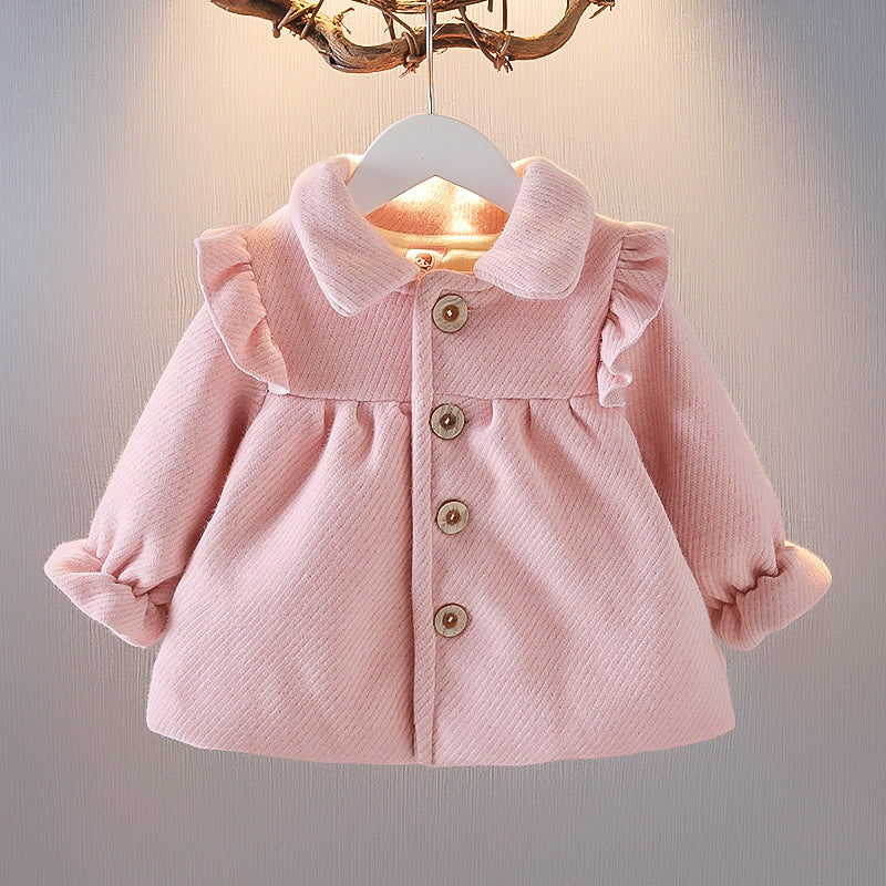 Cuddly Elegance Baby Adorable Plus Velvet Coat for Cozy Winter Warmth and Irresistible Cuteness