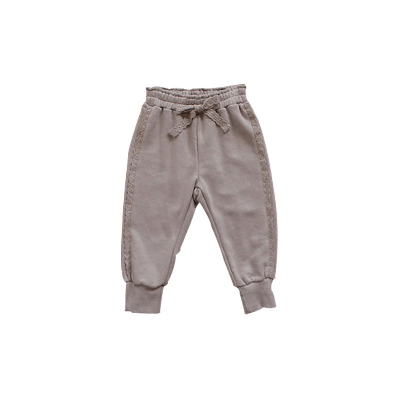 Sweet Bow Tie Sweatpants for Girls Comfortable and Stylish Children's Wear