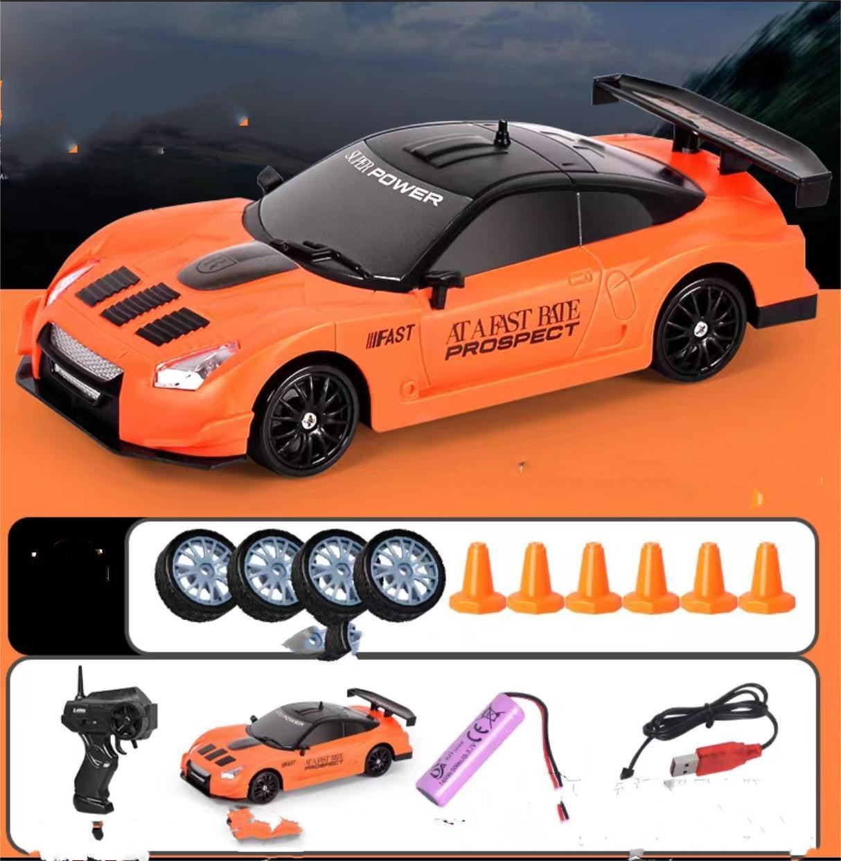 4WD 2.4G RC Drift Car Remote Control GTR AE86 Model Racing Toy for Kids