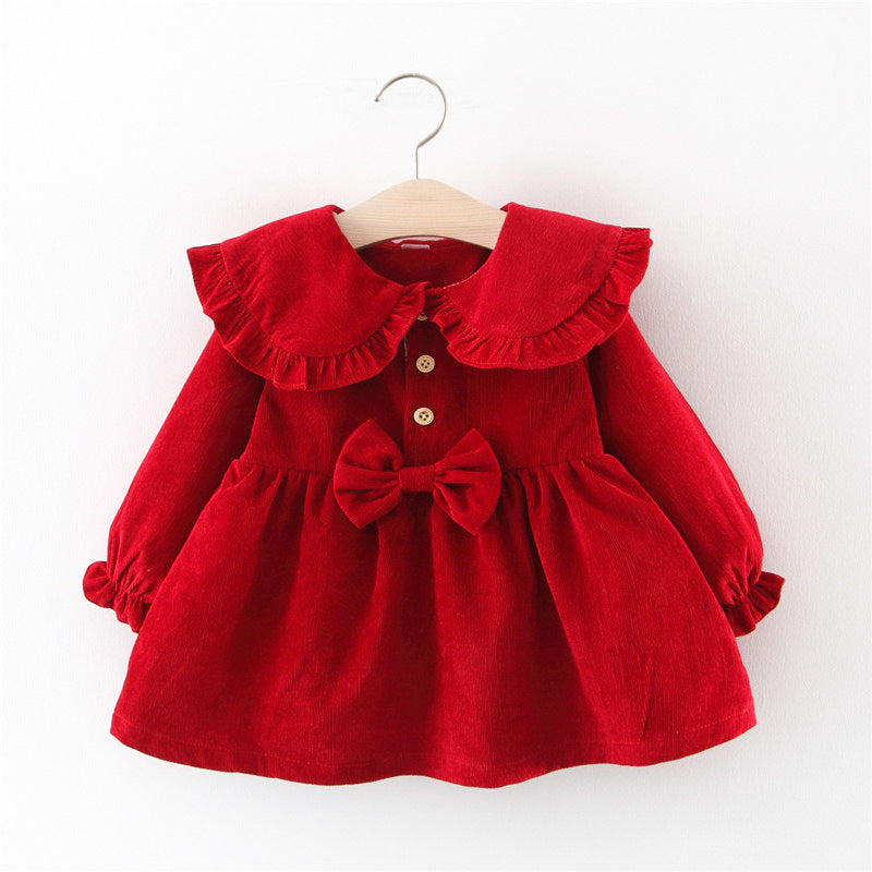 Winter Wonderland Wardrobe Adorable Plus Velvet Baby Girl Suit Perfect for Keeping Your Little Darling Cozy and Fashion Forward