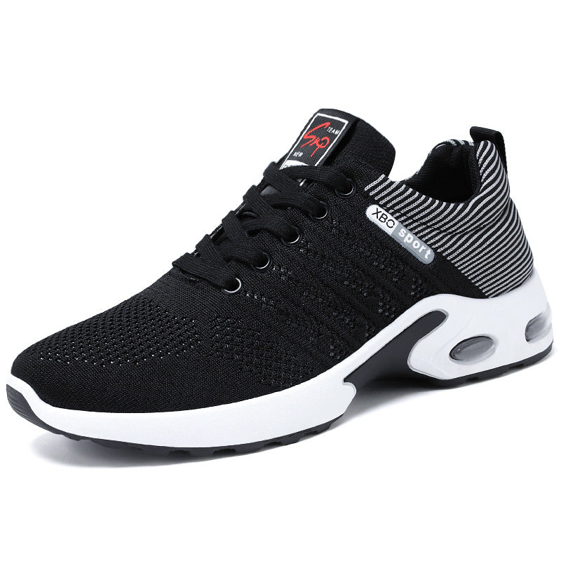 Striped Mesh Sneakers for Men Fashionable Lightweight and Breathable for Outdoor Sports