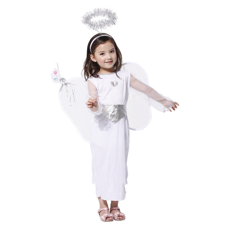 Angelic Elegance Girls Angel Dress Costume Perfect for Parties and Playtime