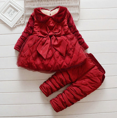 Winter Glamour for Your Little Princess Cozy and Chic Baby Girl Suit with Plush Velvet Accents Ensuring Warmth and Style All Season Long