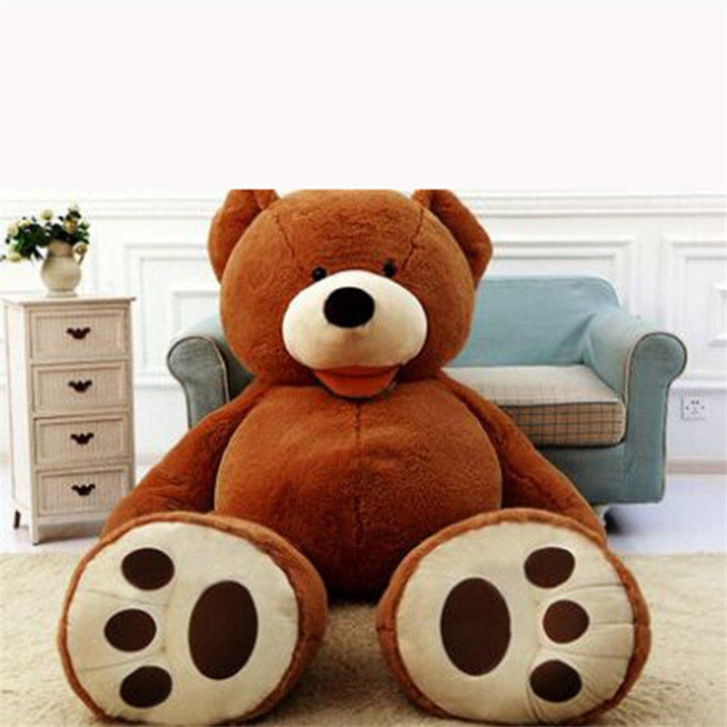 Giant Teddy Bear Plush Toy Huge Soft and Luxurious with a Leather Shell for Extra Elegance