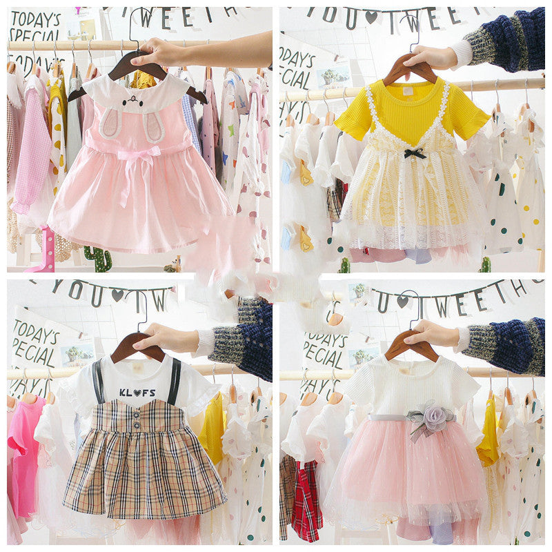 Female Baby Foreign Style Skirt Infant Dress Ins Summer Princess Dress