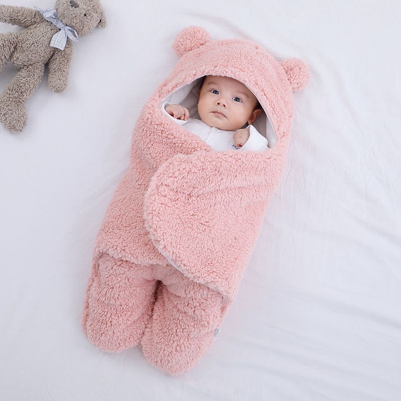 Winter Warmth for Newborns Embrace Cozy Comfort with Our Baby Sleeping Bag Envelope a Perfect Swaddle Blanket for Snug and Safe Slumber