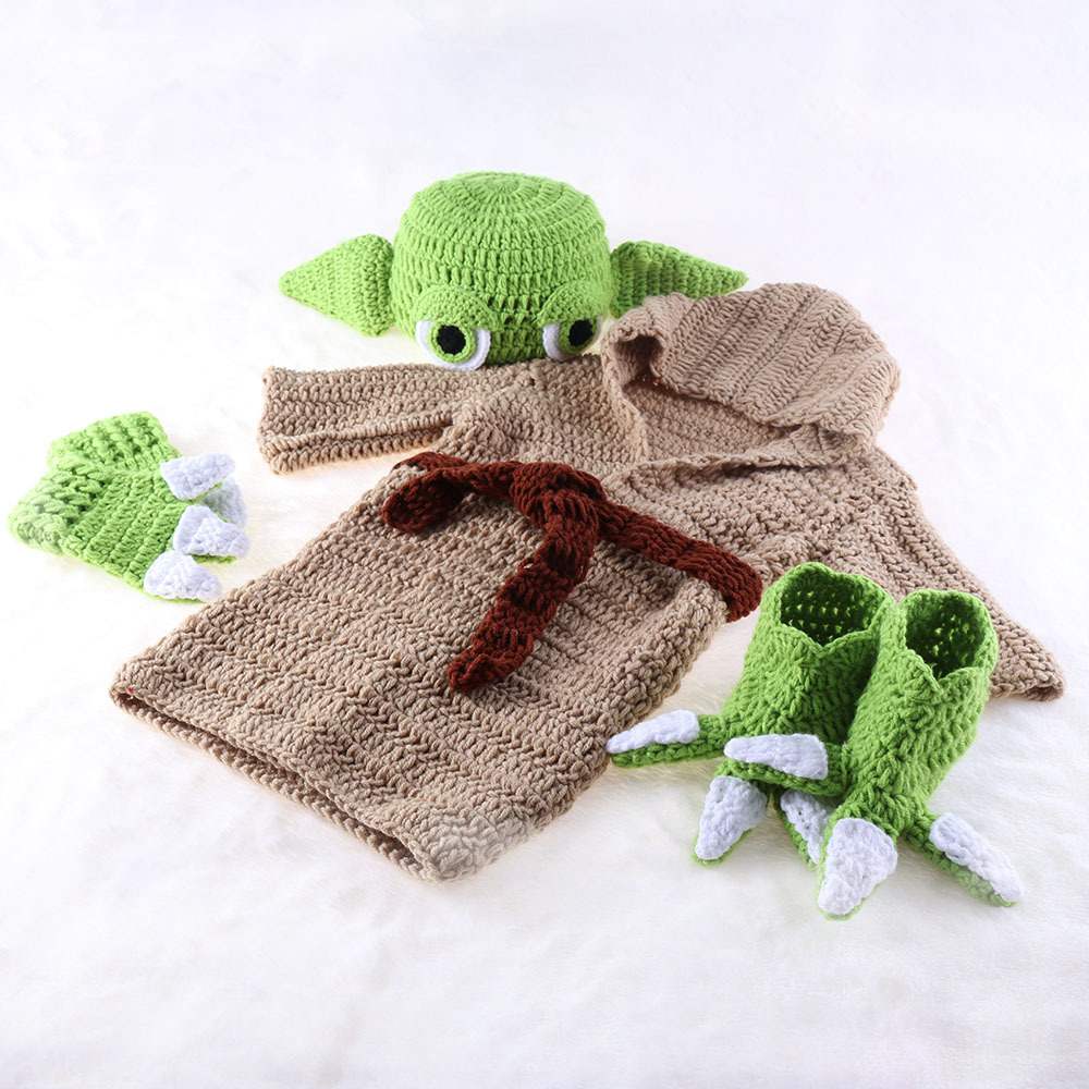 Adorable Handmade Crochet Knit Costume Set Perfect Newborn Photography Prop and Baby Shower Gift