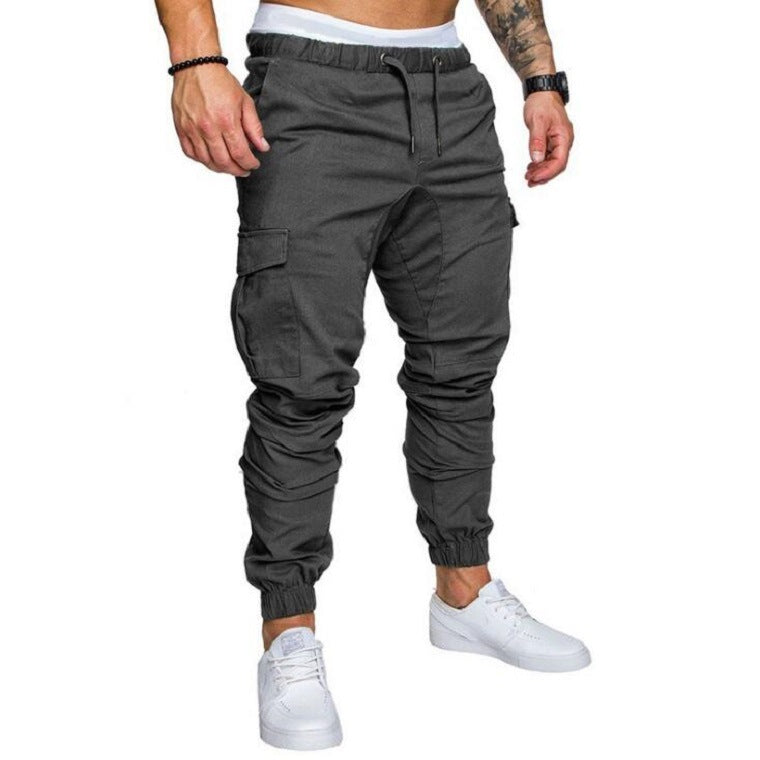 Men's Woven Fabric Casual Pants Drawstring Pants