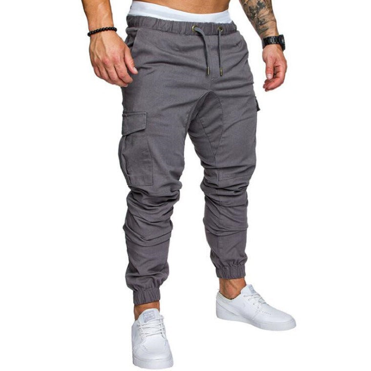 Men's Woven Fabric Casual Pants Drawstring Pants