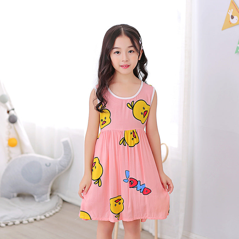 Sunshine Delights Cotton Silk Summer Dresses for Girls Perfect for Warm Weather Adventures