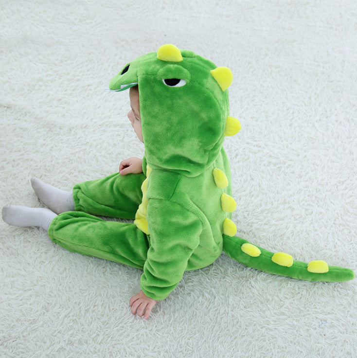 Roaring Fun Dinosaur Cartoon Children Cotton Jacket for Adventurous Outings