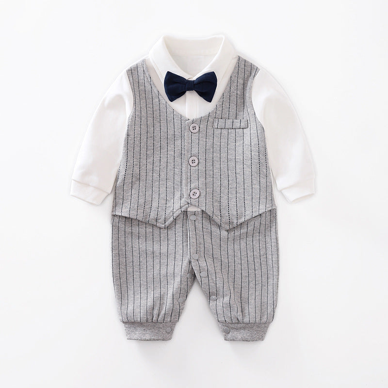 Effortless Elegance Adorable Baby Jumpsuit Romper Ideal for Newborns Seeking Comfort and Style