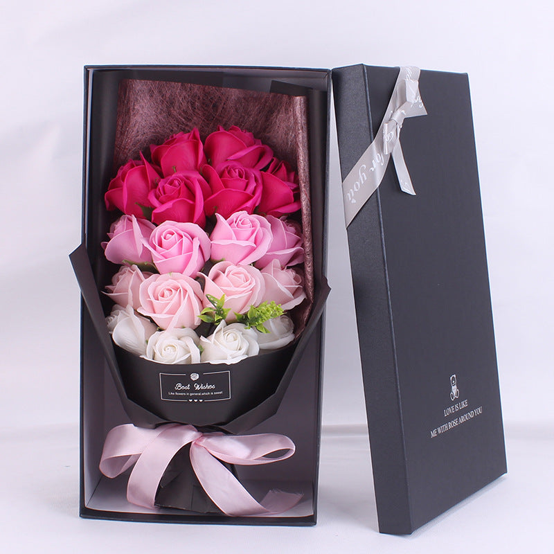 Mother Day Gift Box Creative Soap Rose Flower Bouquet Perfect for a Special Cross Border Surprise