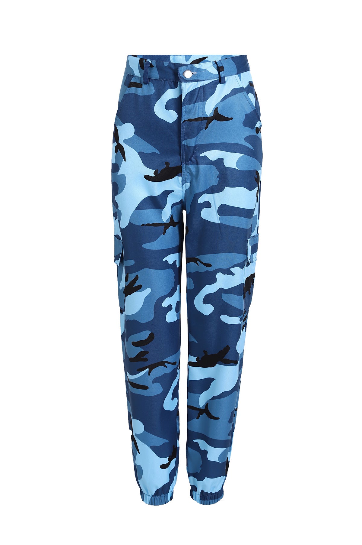 New Camouflage Workwear Denim Casual Pants Harem Pants Baggy Jeans for Women High Waisted