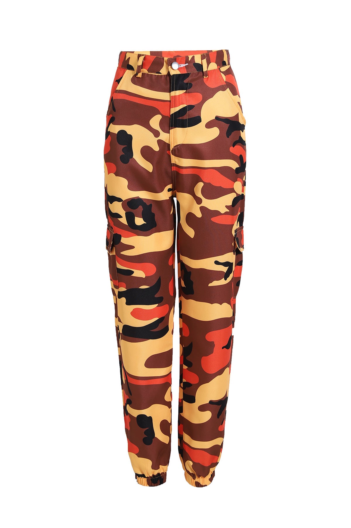 New Camouflage Workwear Denim Casual Pants Harem Pants Baggy Jeans for Women High Waisted