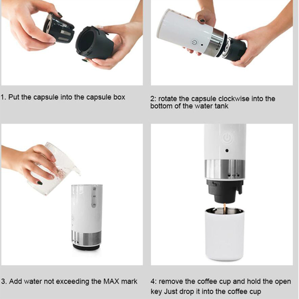 Savor the Moment Portable Fully Automatic Coffee Machine Your On the Go Espresso Maker and Kitchen Gadget