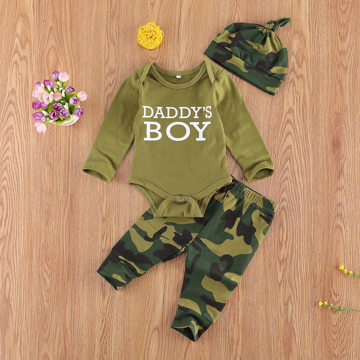 Stylish Set Letter Camouflage Printed Children New Arrival