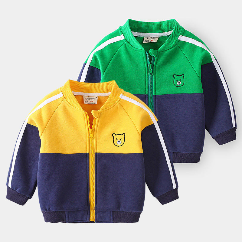 Sporty Style for Your Little MVP Cute Baseball Uniform Boy Jacket for Fashionable Kids with Athletic Spirit