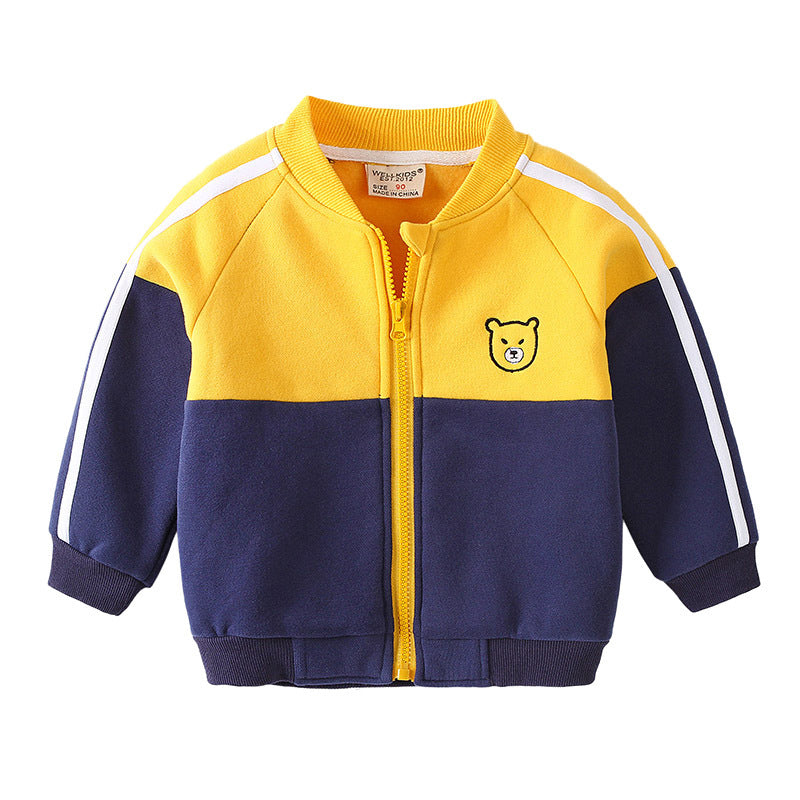 Sporty Style for Your Little MVP Cute Baseball Uniform Boy Jacket for Fashionable Kids with Athletic Spirit