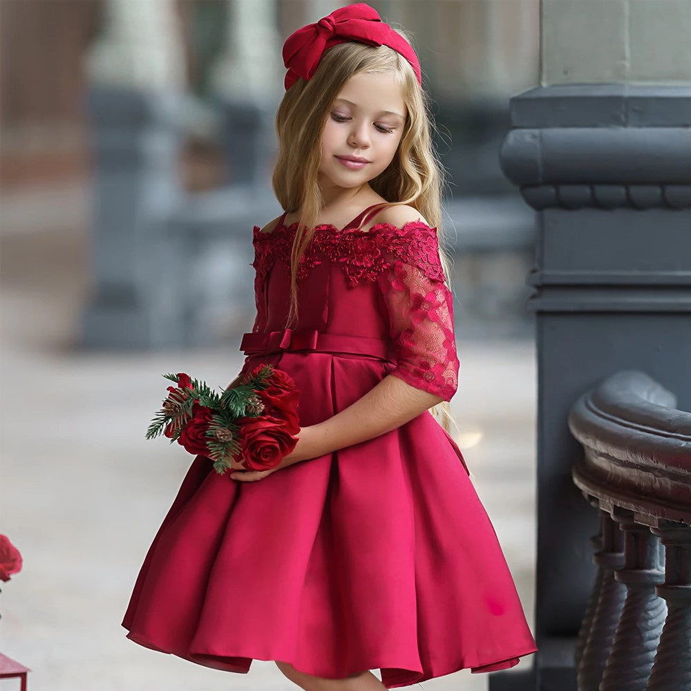 Stylish Ensemble Kids Girls Dress with Toddler Tops and Skirts Perfect Children Clothes for Fashionable Little Ones