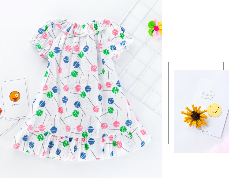 Charming Prints Girls Stylish and Playful Print Dress for Everyday Delight