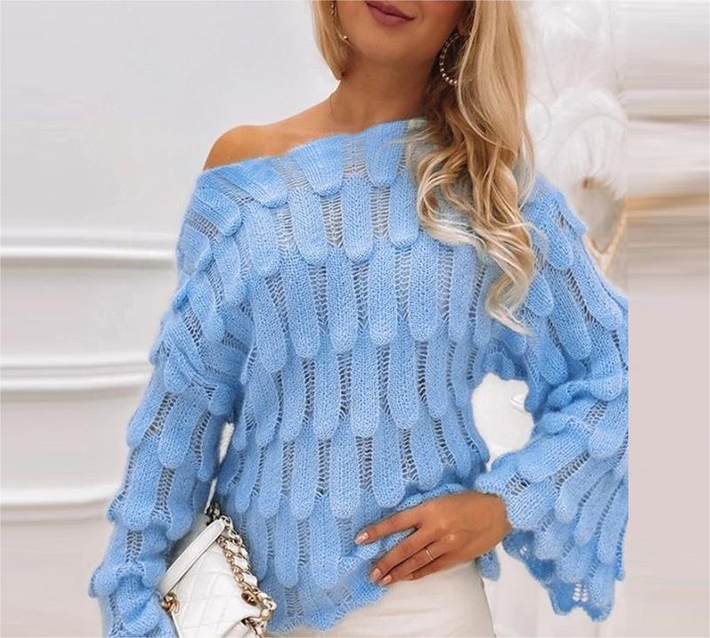 Elegantly Knitted Sweaters Embrace Autumn and Winter in Style with Women Clothing