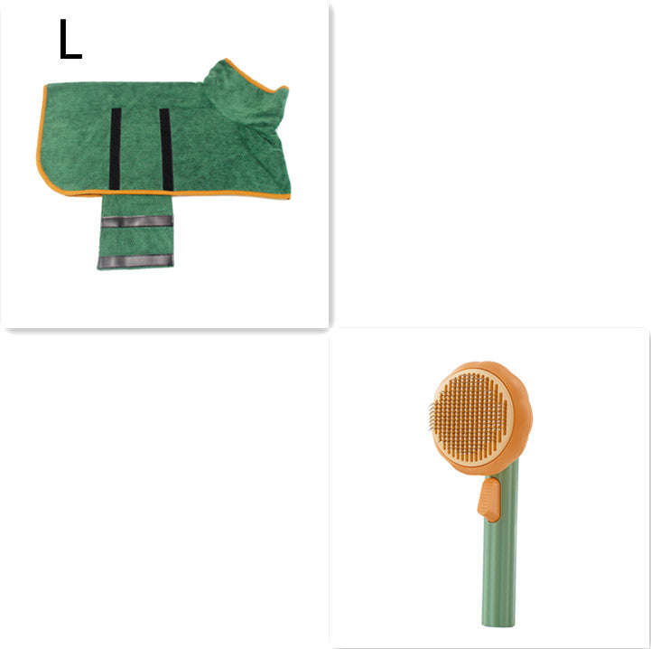 Hot Selling Pet Cat Brush: Self-Cleaning Steel Wire Comb