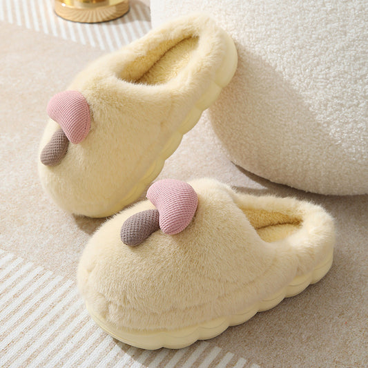 Cozy Thick-Soled Plush Women's Slipper for Autumn/Winter